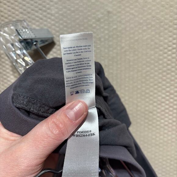 Faherty Women's Charcoal Gray Jogger Pants Tencel Organic Cotton Blend Size L - Picture 10 of 10